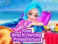 Spel Elsas Förberedelse för Strandutflykt på nätet