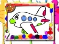 Spel Färgläggningsbok för Flygplan på nätet