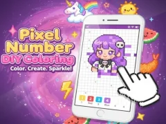 Spel Pixel Number DIY-färgning på nätet