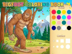 Spel Bigfoot målarbok på nätet