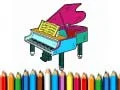 Spel Tillbaka till skolan: Piano målarbok på nätet