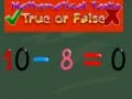 Spel Matematikuppgifter sant eller falskt på nätet