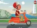 Spel Färgläggning Stad Scooter Åktur på nätet