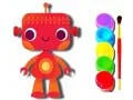 Spel Tillbaka till skolan: Robotfärgbok på nätet
