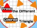 Spel Tryck på den fyrkantiga triangeln i en annan färg på nätet Spel Tryck på den fyrkantiga triangeln i en annan färg på nätet
