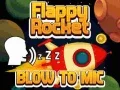 Spel Flappy Raket Med Blås på nätet