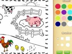 Spel Jordbruk målarbok för barn på nätet Spel Jordbruk målarbok för barn på nätet