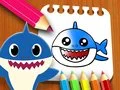 Spel Målarbok Baby Shark på nätet