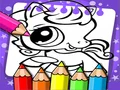 Spel Färgbok Littlest Pet Shop på nätet