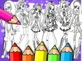 Spel Monster High Målarbok på nätet Spel Monster High Målarbok på nätet