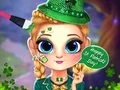 Spel Lilla Lily St Patrick's Day Fotografering på nätet