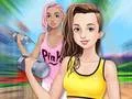 Spel Fitness Tjejer Klä Upp på nätet Spel Fitness Tjejer Klä Upp på nätet