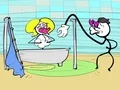 Spel Stickman Troll Tjuv Pussel på nätet