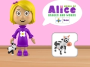 Spel Alices Värld Bilder och Ord på nätet