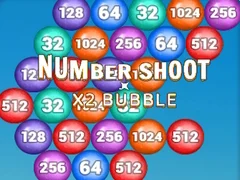 Spel Nummer Skott x 2 bubbla på nätet