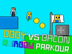 Spel Obby vs Bacon Regnbågs Parkour på nätet
