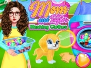 Spel Mamma och Taylor TvÀttar KlÀder pÄ nÀtet Spel Mamma och Taylor TvÀttar KlÀder pÄ nÀtet