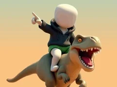 Spel Stickman. Dinosaur Arena på nätet