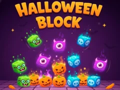 Spel Halloween block på nätet
