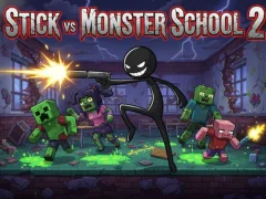 Spel Stick vs Monster School 2 på nätet
