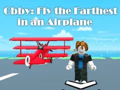 Spel Obby: Flyg längst bort i ett flygplan på nätet