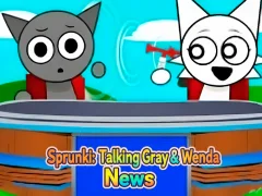 Spel Sprunki: Talking Grey och Wenda News på nätet