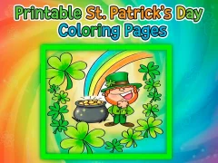 Spel Utskrivbara St Patrick's Day målarbok på nätet