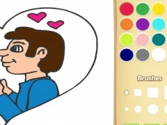 Spel Älskar målarbok för barn på nätet Spel Älskar målarbok för barn på nätet