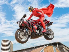 Spel Real Motorbike Super Hero Stunt 3D på nätet