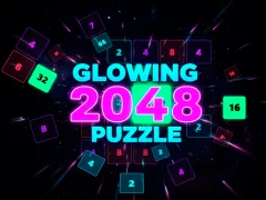 Spel Glödande 2048 pussel på nätet