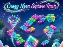 Spel Crazy Neon Square Rush på nätet