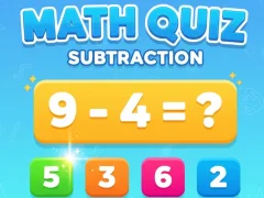 Spel Math Quiz — Subtraktion på nätet