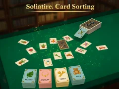 Spel Solitaire sortering på nätet