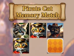 Spel Pirate Cat Memory Match på nätet Spel Pirate Cat Memory Match på nätet