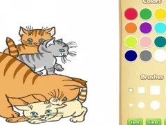 Spel Katter målarbok för barn på nätet Spel Katter målarbok för barn på nätet