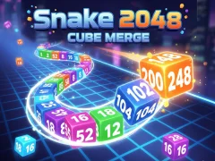 Spel Snake 2048: Cube Merge på nätet