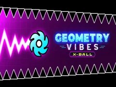 Spel Geometri vibber x-boll på nätet