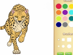 Spel Vilda djur målarbok på nätet