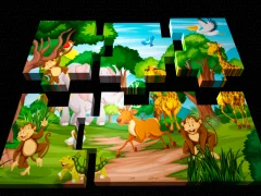 Spel 3D-pussel på nätet
