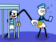 Spel Stickman Troll tjuvpussel på nätet