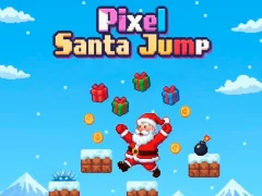 Spel Pixel Santa Jump på nätet