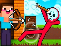 Spel Noob Archer vs Stickman Zombie på nätet