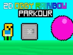 Spel 2D Obby Rainbow Parkour på nätet