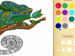 Spel Vuxen djur målarbok för barn på nätet