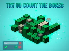 Spel Försök att räkna lådorna på nätet