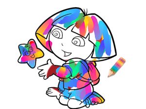 Spel Jungle Girl: målarbok på nätet