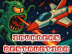 Spel Invaders förstörelse på nätet