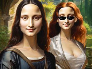 Spel Mona Lisa modeexperiment på nätet