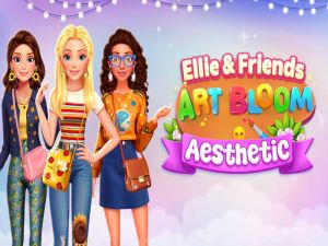 Spel Ellie och vänner konst blom estetik på nätet