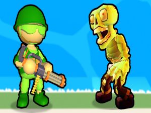 Spel Förstörelse av stickman zombie på nätet